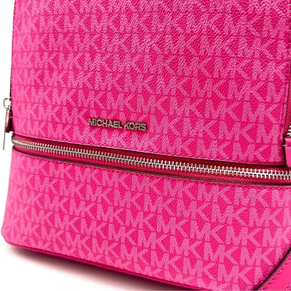 Michael Kors Medium Rhea Zip Backpack - Dragonfruit